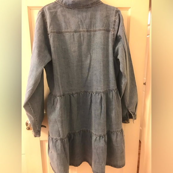 CITY CHIC Women's Plus Size Renegade Denim Dress - Light Wash - Picture 7 of 7